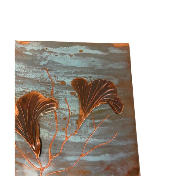 Copper & Slate Wall Art By Sheri Meldrum 11" x 12" - Picture 5 of 7